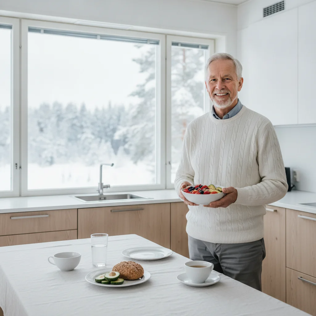 Hombres en estilo de vida saludable